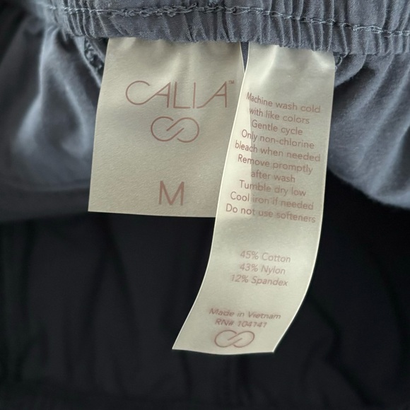 CALIA by Carrie Underwood Nyluxe Woven Ankle Zip Athletic Jogger Pant Blue - Picture 9 of 9
